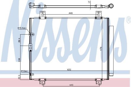 Радиатор кондиционера NISSENS 940625