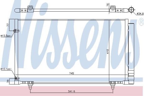 Радіатор кондиціонера NISSENS 940671