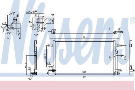Радіатор кондиціонера NISSENS 940694