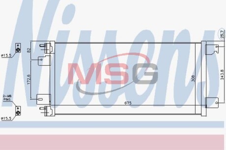 Радиатор кондиционера NISSENS 940701