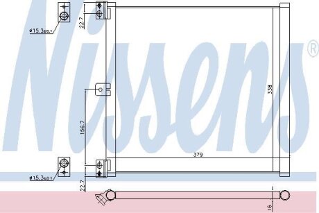 Радіатор кондиціонера NISSENS 940703