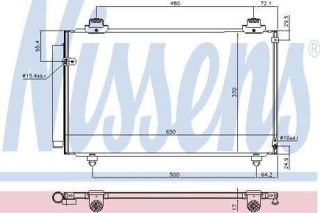Радіатор кондиціонера NISSENS 940708