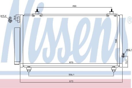 Радіатор кондиціонера NISSENS 940710
