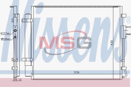 Радиатор кондиционера NISSENS 940727