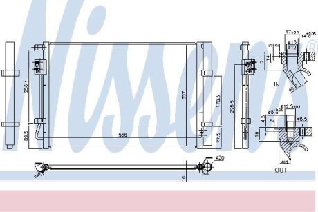 Радіатор кондиціонера NISSENS 940730