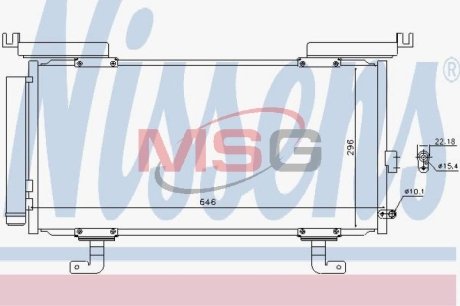 Конденсер кондиционера NISSENS 940742