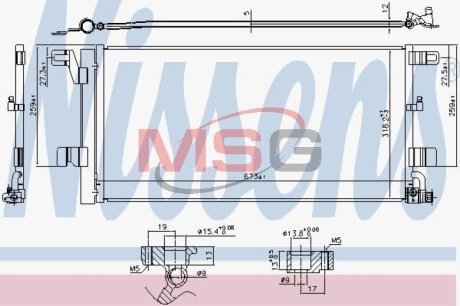 Радиатор кондиционера NISSENS 940752