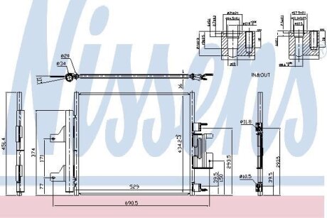 Радіатор кондиціонера NISSENS 940772