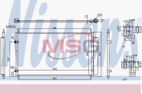 Радиатор кондиционера NISSENS 940804