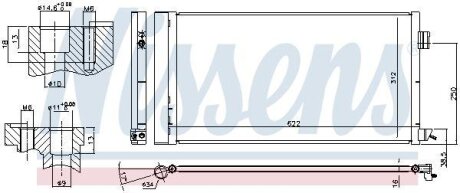 Радіатор кондиціонера NISSENS 940809