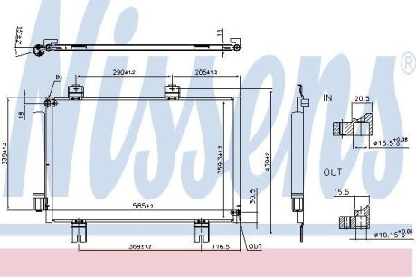 Радіатор кондиціонера NISSENS 940810