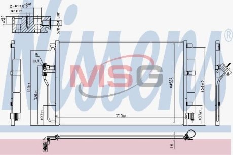 Радиатор кондиционера NISSENS 940826