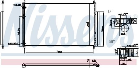Радіатор кондиціонера NISSENS 940837