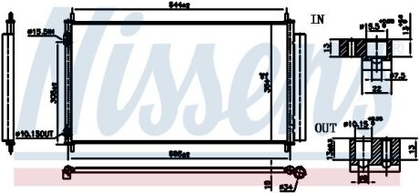 Радіатор кондиціонера NISSENS 940845