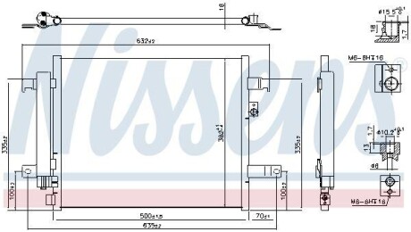 Радиатор кондиционера First Fit NISSENS 941044