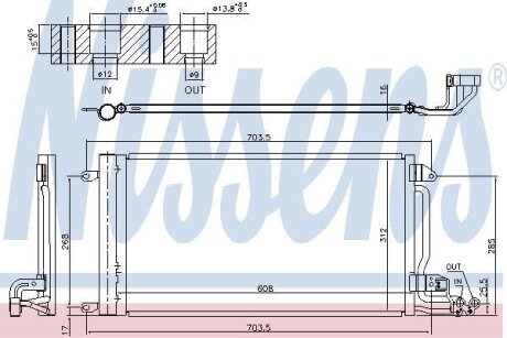 Радіатор кондиціонера NISSENS 941047