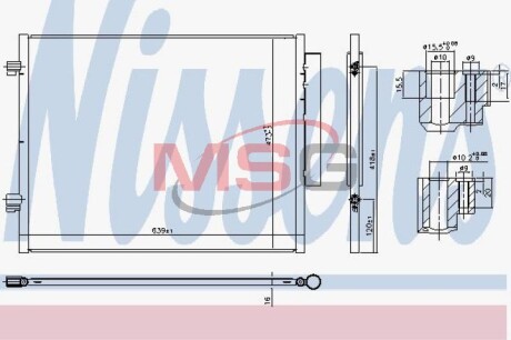 Радиатор кондиционера First Fit NISSENS 941066