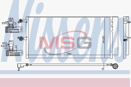 Радиатор кондиционера NISSENS 941069