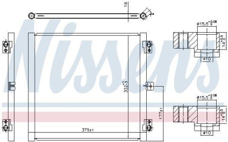 Радиатор кондиционера First Fit NISSENS 941079