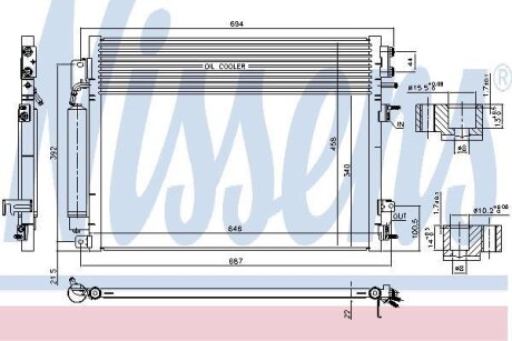 Радіатор кондиціонера NISSENS 941084