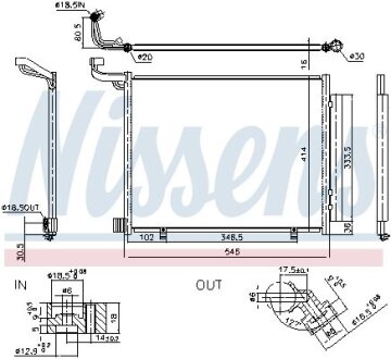 Радіатор кондиціонера NISSENS 941094