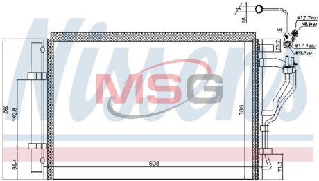 Радіатор кондиціонера NISSENS 941126