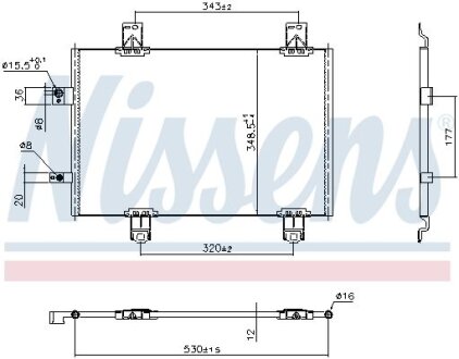 Радіатор кондиціонера NISSENS 941174