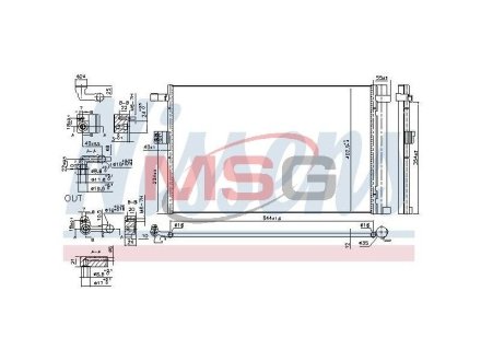 Радиатор кондиционера First Fit NISSENS 941187