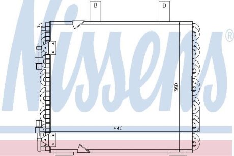 Радіатор кондиціонера NISSENS 94172