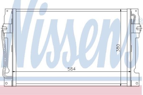 Радіатор кондиціонера NISSENS 94182