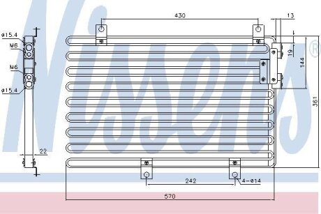 Радіатор кондиціонера NISSENS 94208