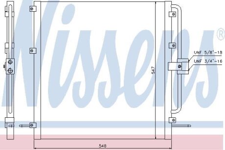 Радіатор кондиціонера NISSENS 94257