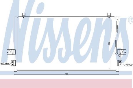 Радиатор кондиционера NISSENS 94297