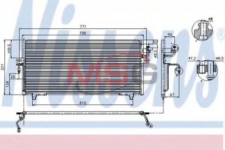 Конденсатор без хладогену NISSENS 94299