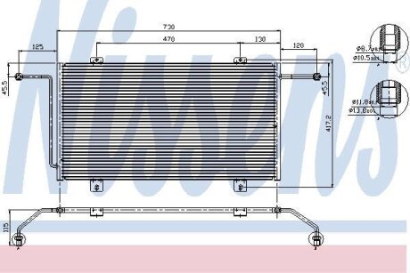 Радіатор кондиціонера NISSENS 94326