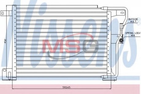 Радиатор кондиционера NISSENS 94346