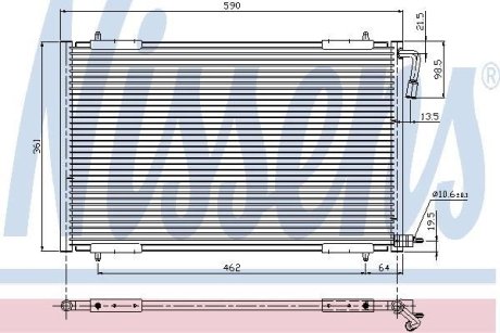 Конденсер кондиционера NISSENS 94392