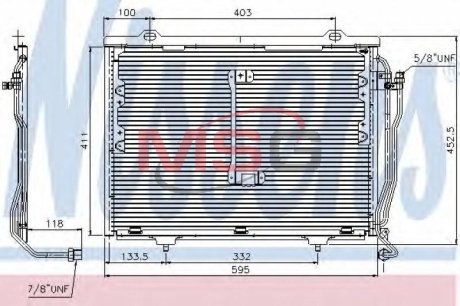 Конденсер кондиционера NISSENS 94426