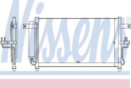 Радіатор кондиціонера NISSENS 94453