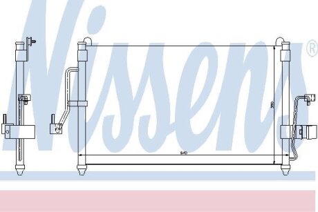 Радіатор кондиціонера NISSENS 94454