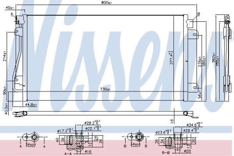 Радіатор кондиціонера NISSENS 94660