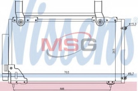 Радиатор кондиционера NISSENS 94735