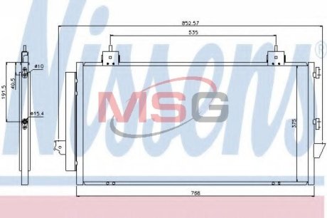 Радиатор кондиционера NISSENS 94741