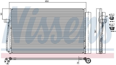 Радиатор кондиционера First Fit NISSENS 94747