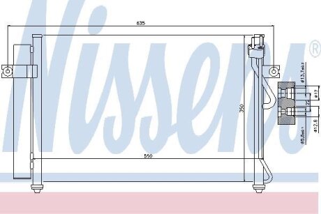 Радіатор кондиціонера NISSENS 94815