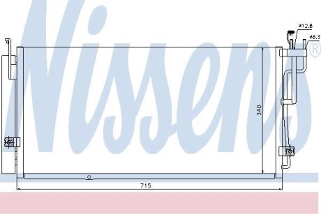 Радіатор кондиціонера NISSENS 94823