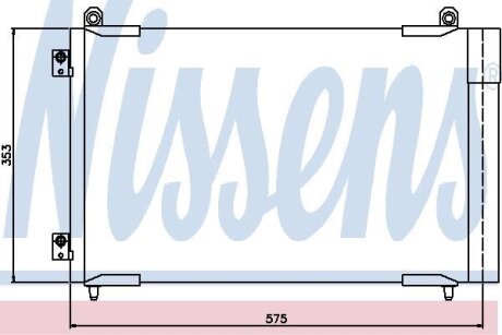 Радіатор кондиціонера NISSENS 94837