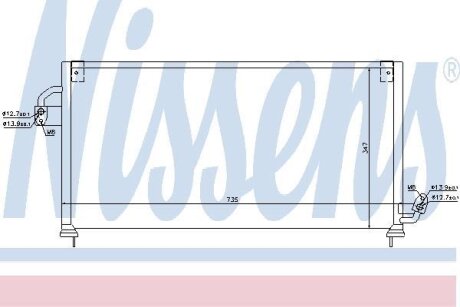 Радіатор кондиціонера NISSENS 94841