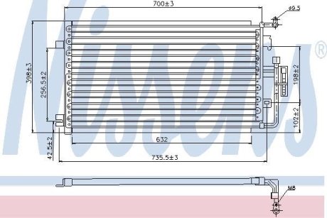 Конденсер кондиционера NISSENS 94846