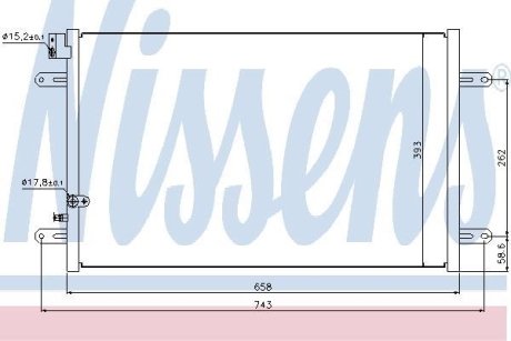 Радиатор кондиционера First Fit NISSENS 94854